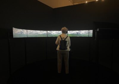 person in front of largest screen